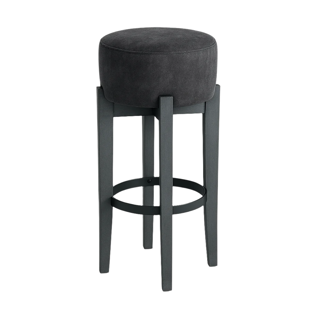 Scaun bar catifea GRI | model MERI