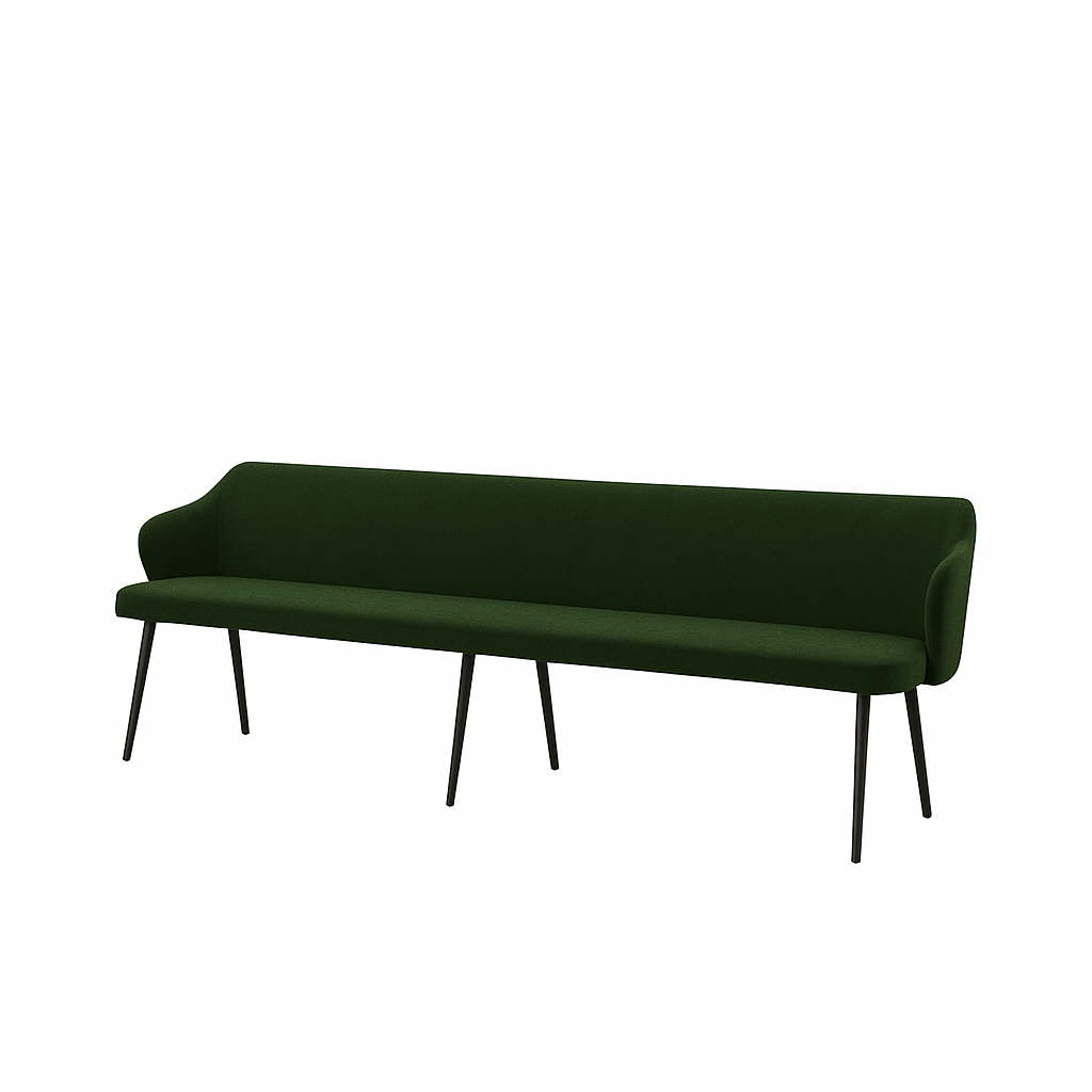 Bancheta catifea ZOE culoare VERDE