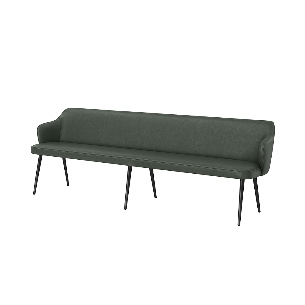 Bancheta piele ZOE culoare VERDE
