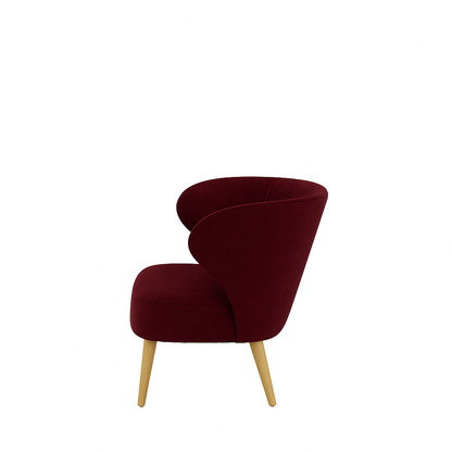 Fotoliu catifea ALBASTRA | model CAPRICE