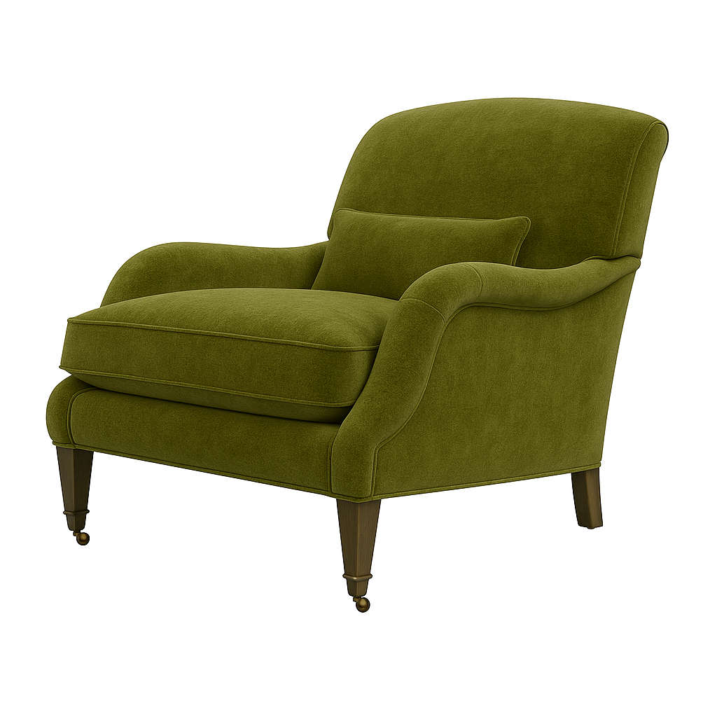 Fotoliu catifea VERDE | model TORE