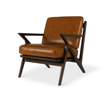 Fotoliu piele ROA culoare MARO