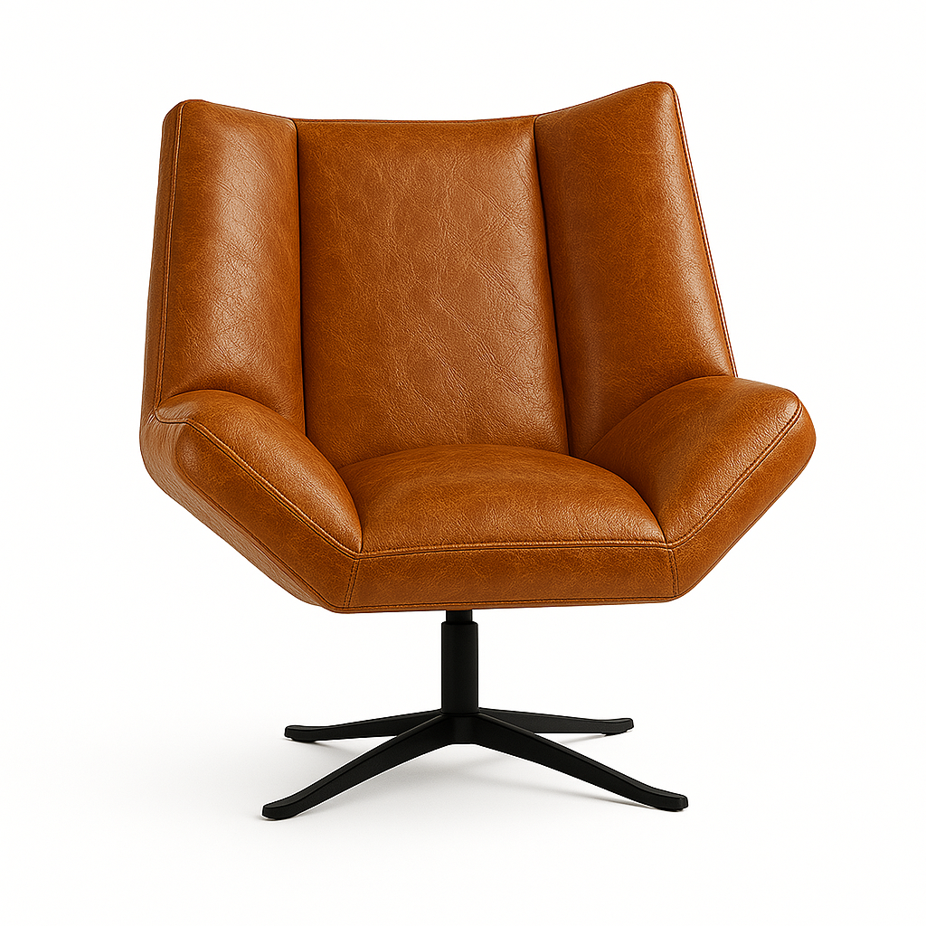 Fotoliu piele MARO DESCHIS | model STEA