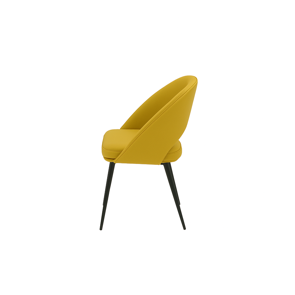 Scaun piele GALBENA | model LAVA