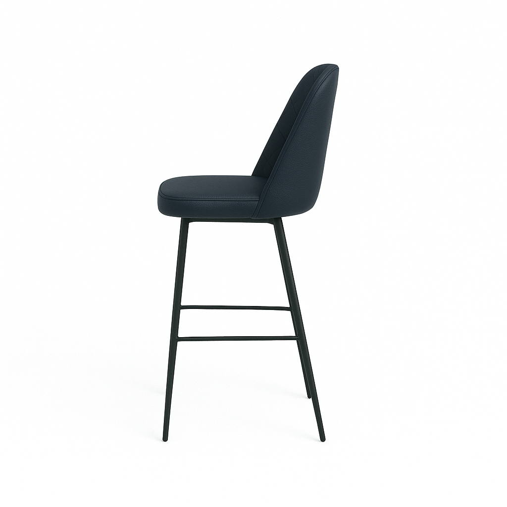 Scaun bar piele naturala GALBENA | model FOX