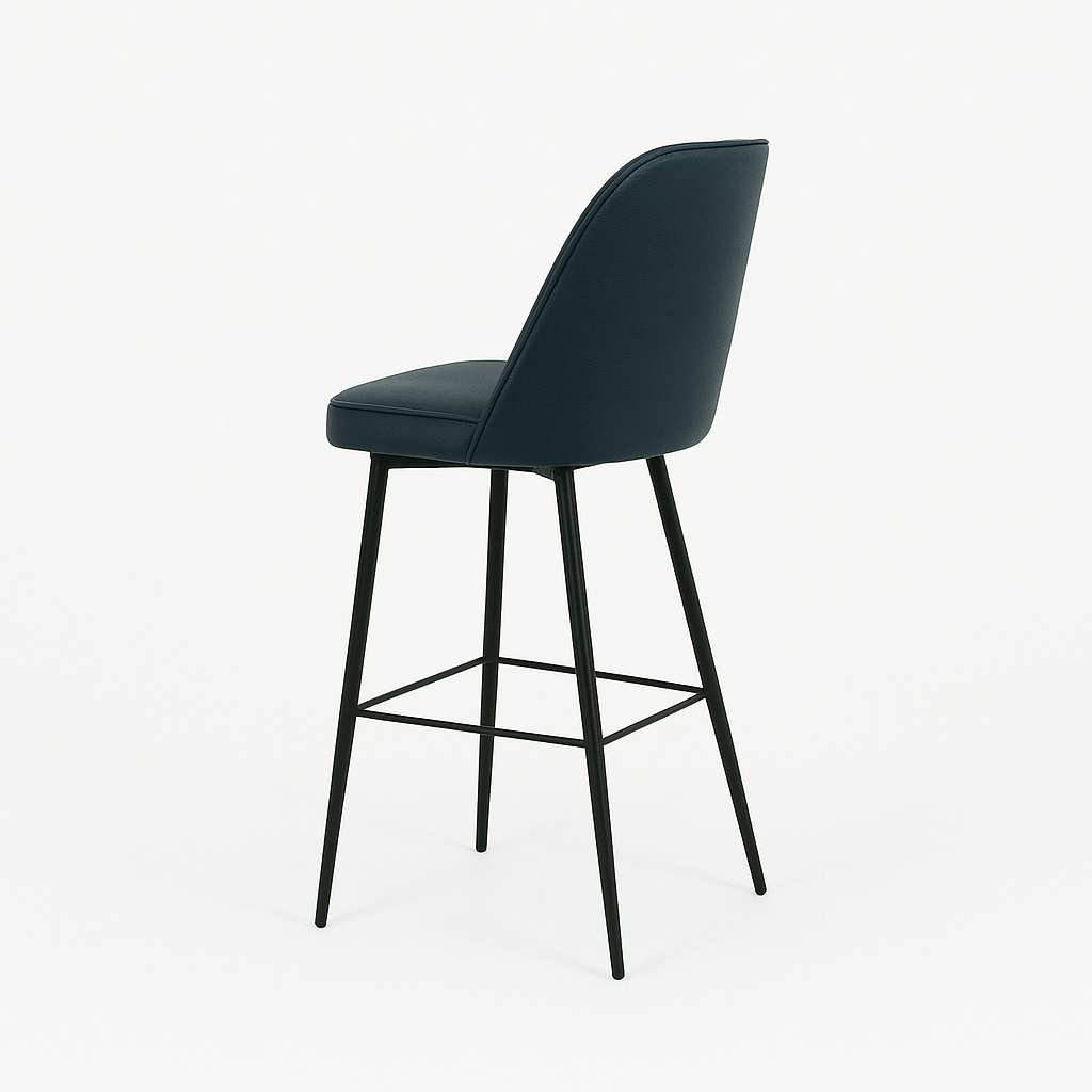 Scaun bar piele naturala VERDE | model FOX