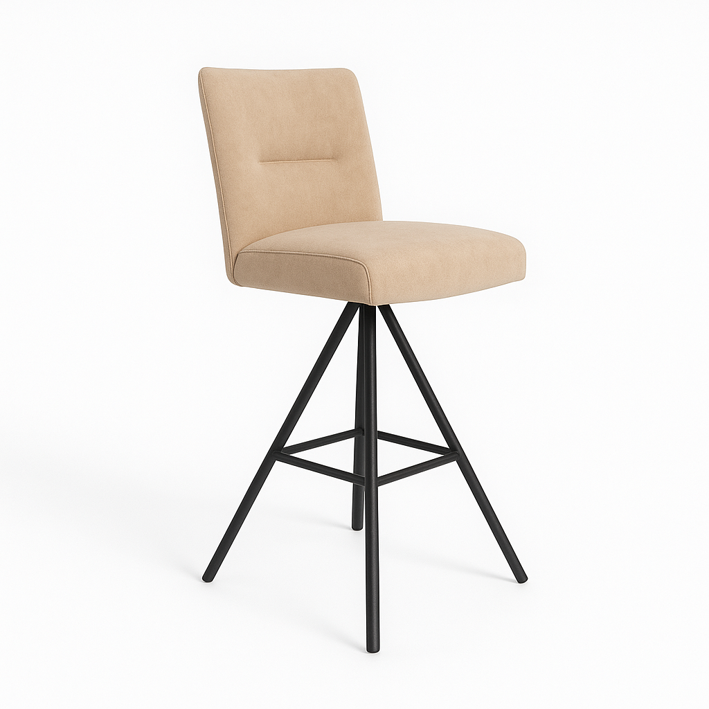 Scaun bar catifea BEJ | model INDU
