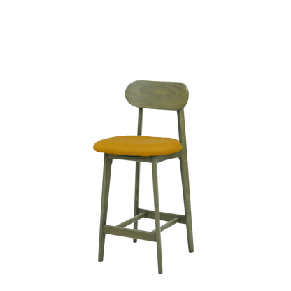 Scaun bar piele GALBENA | model CLEO