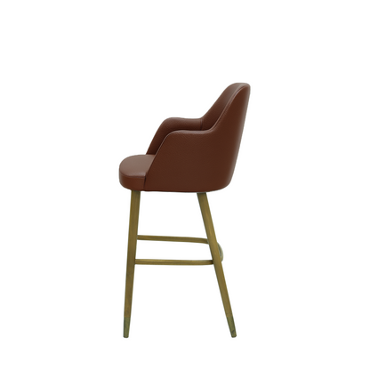 Scaun bar piele GALBENA | model PINO