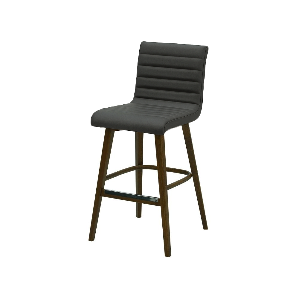 Scaun bar piele naturala GALBENA | model RIGA