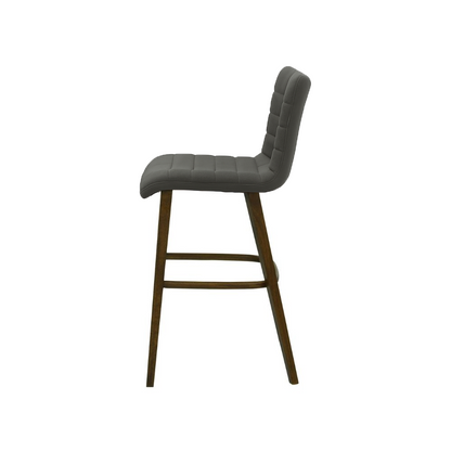 Scaun bar piele naturala GALBENA | model RIGA