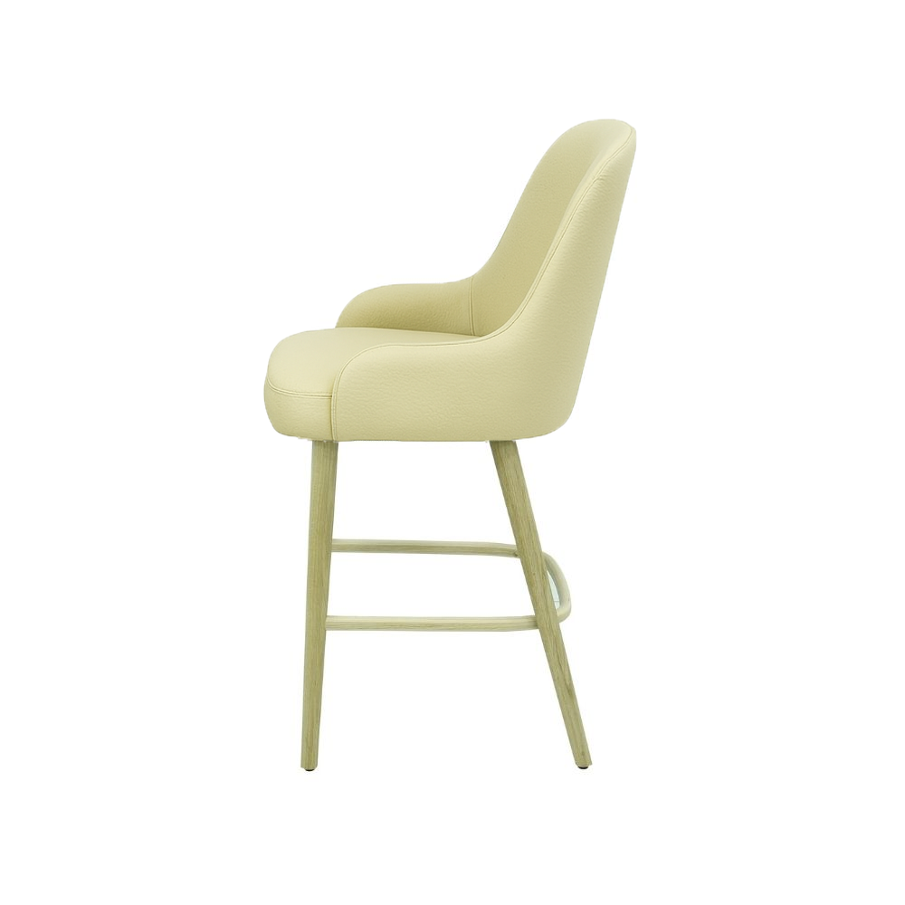 Scaun bar piele VERDE | model ROCCO