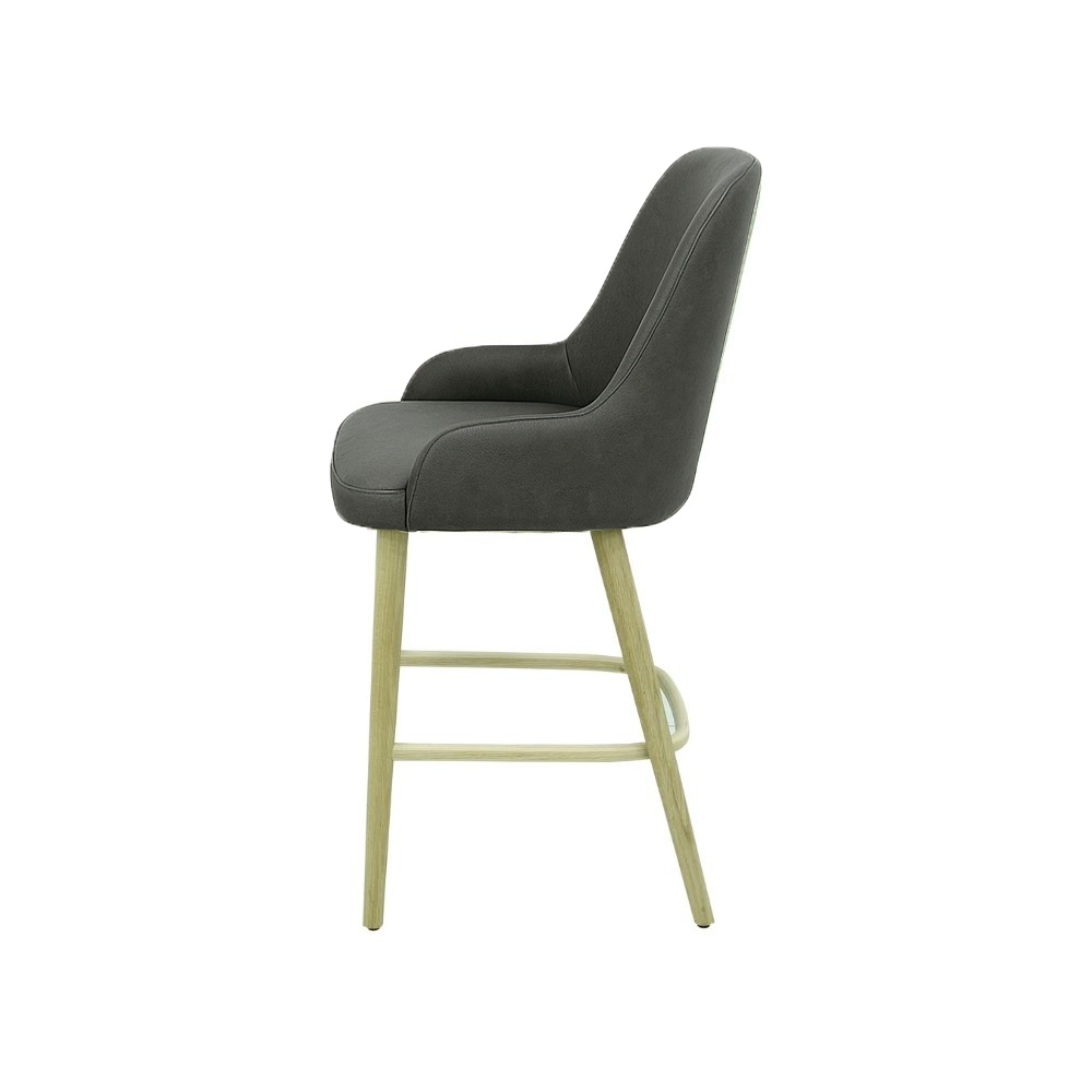 Scaun bar piele VERDE | model ROCCO
