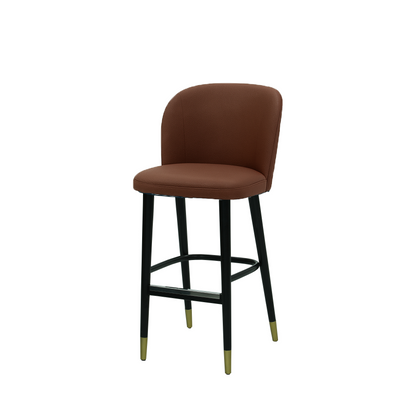 Scaun bar piele VERDE | model SAM