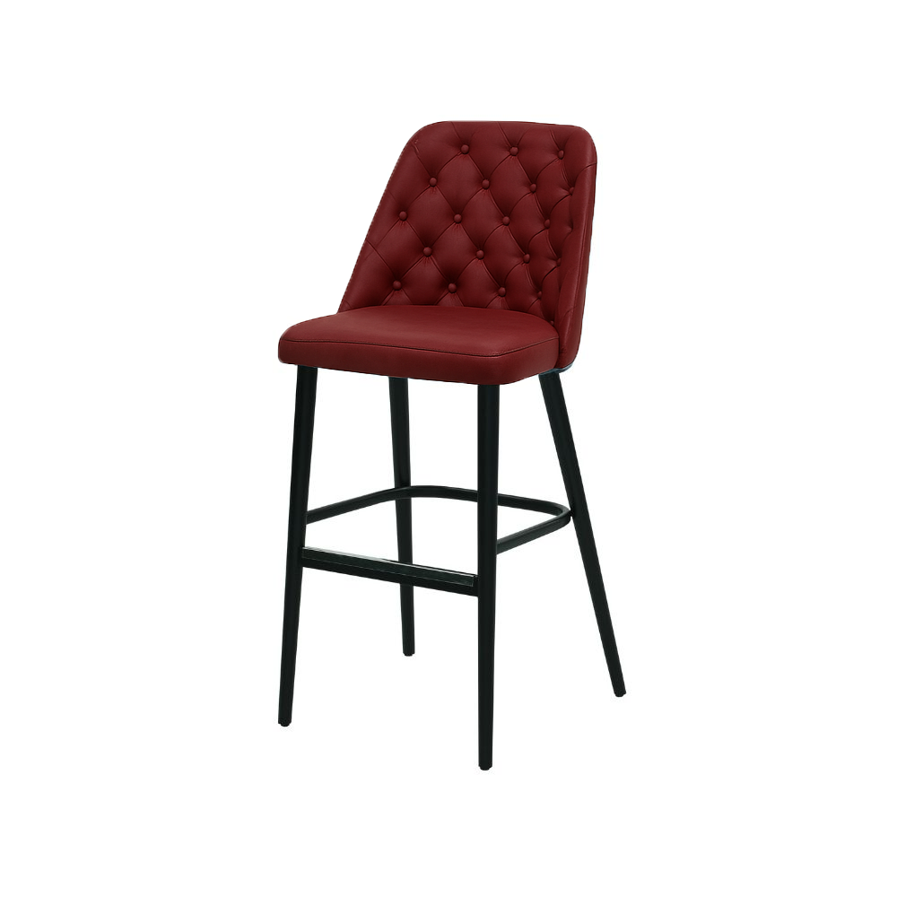 Scaun bar piele VERDE | model SCOT