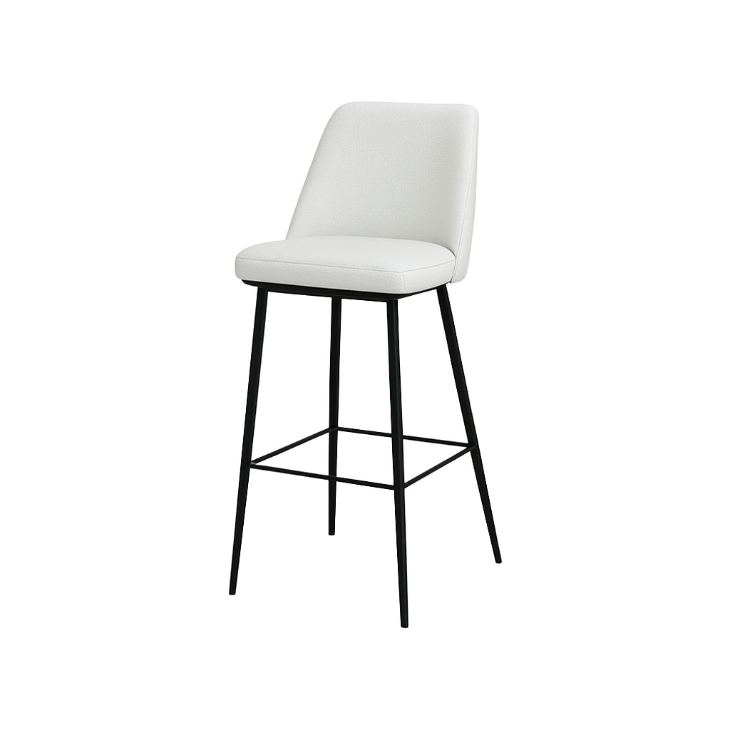 Scaun bar piele BEJ | model SOLO