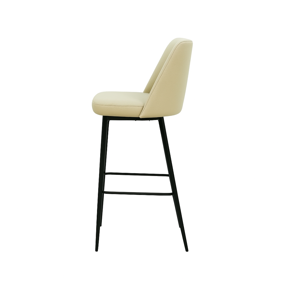 Scaun bar piele VERDE | model SOLO