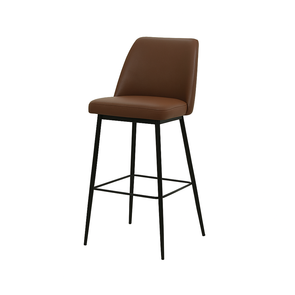 Scaun bar piele VERDE | model SOLO