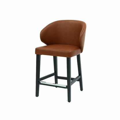 Scaun bar piele naturala BEJ | model CAPRICE