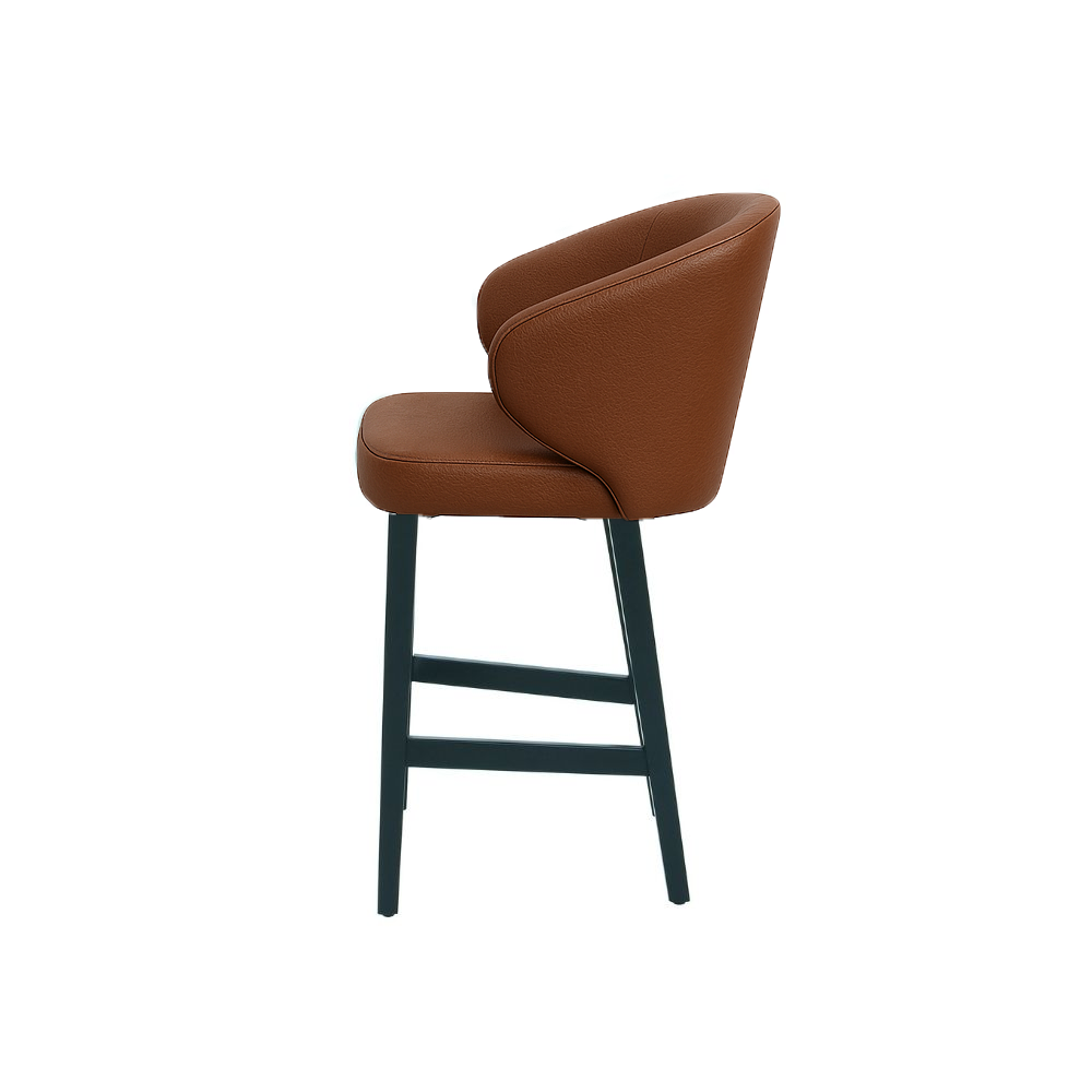 Scaun bar piele naturala VERDE | model CAPRICE