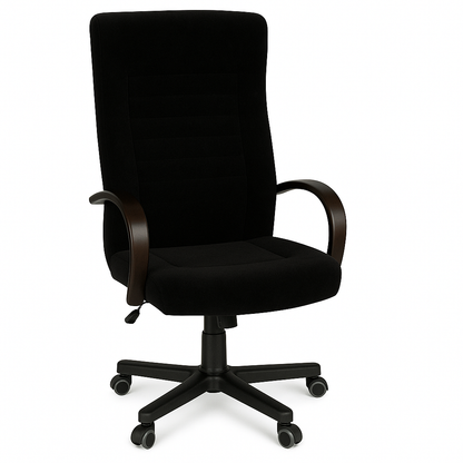 Scaun ergonomic catifea NEAGRA | model DALIA P