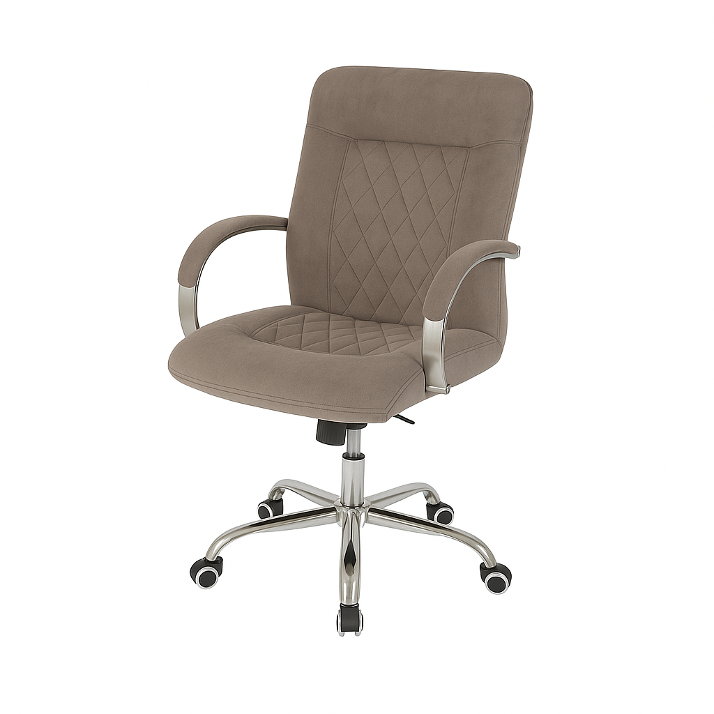 Scaun birou catifea BEJ | model DONALD O